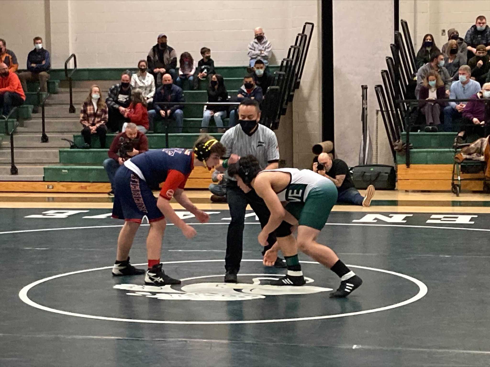 New Milford wrestling peaking with SWC tournament approaching