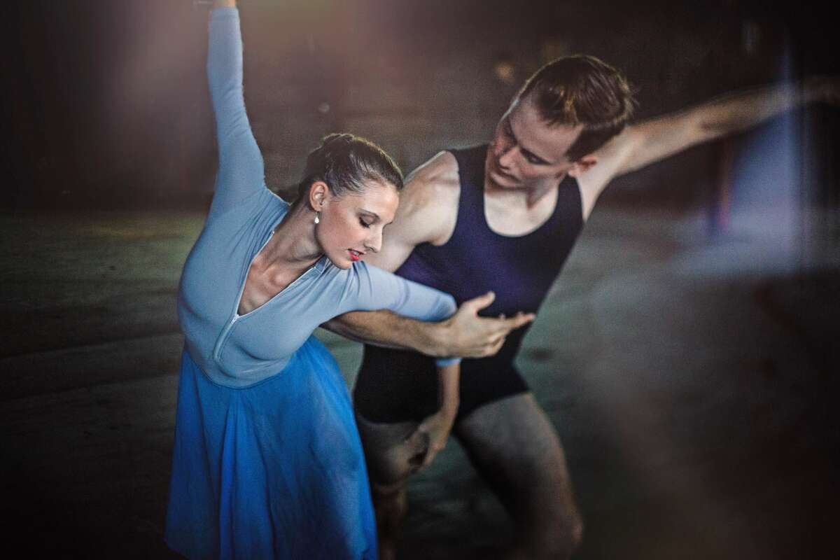 Company artists Lea-Janelle Mitchell and Calvin Bittner.