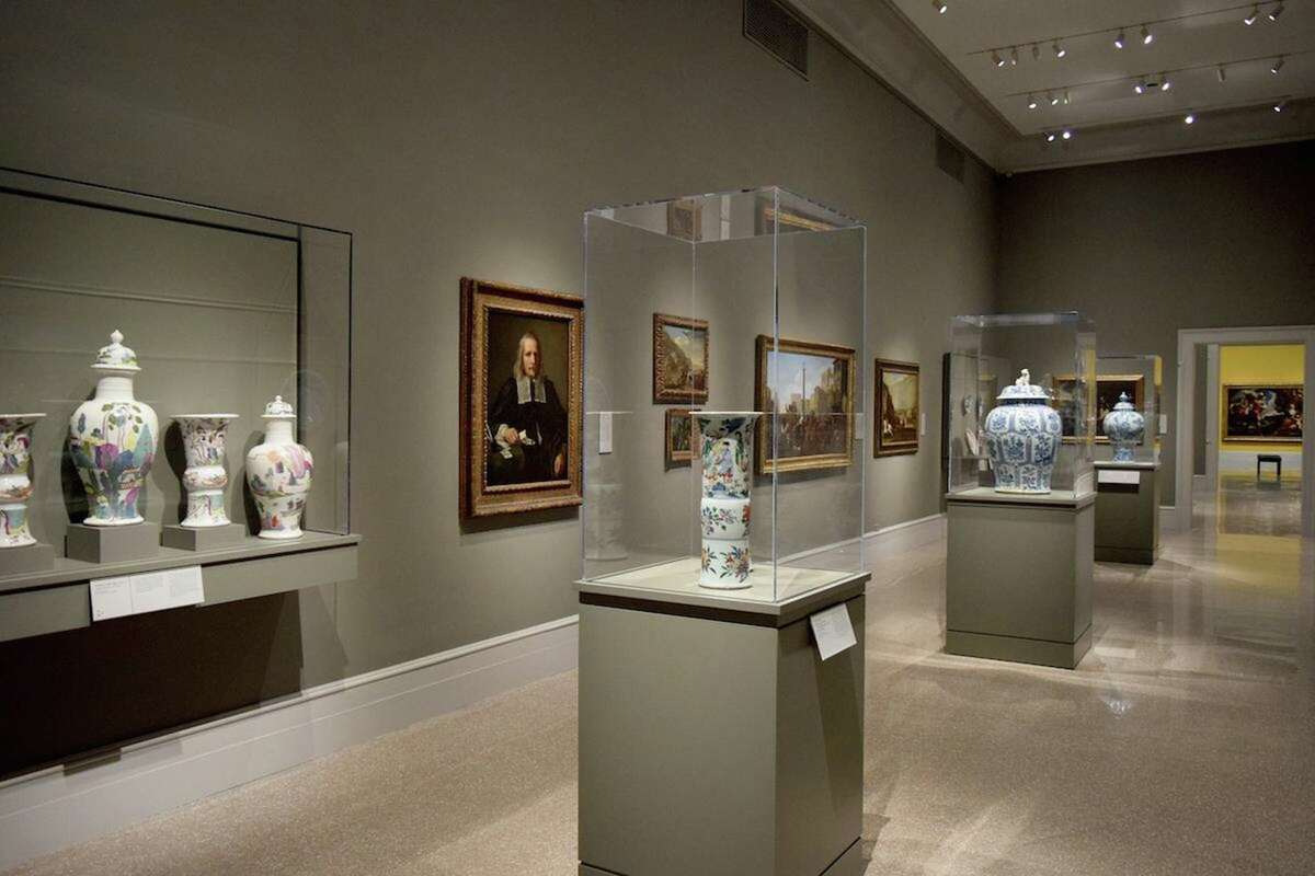 The European art galleries in the Morgan building at the Wadsworth Atheneum Museum of Art in Hartford. The museum recently converted its lighting to LEDs.