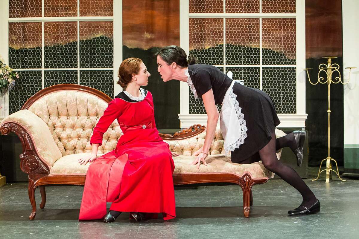 ‘The Maids’ by Jean Genet, will run at The Sherman Playhouse from Sept. 13 to Oct. 5. For tickets, visit www.shermanplayers.org or call 860-354-3622. Above,Emma Nissenbaum, left, and Kelly McMurray. Contributed photo.