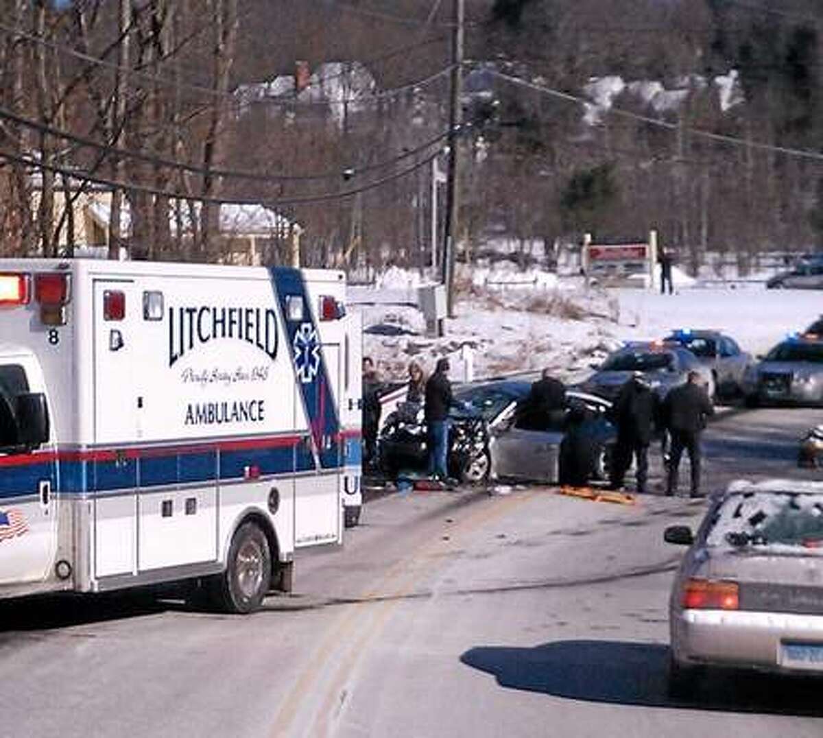 Crash Closes Route 202 in Litchfield