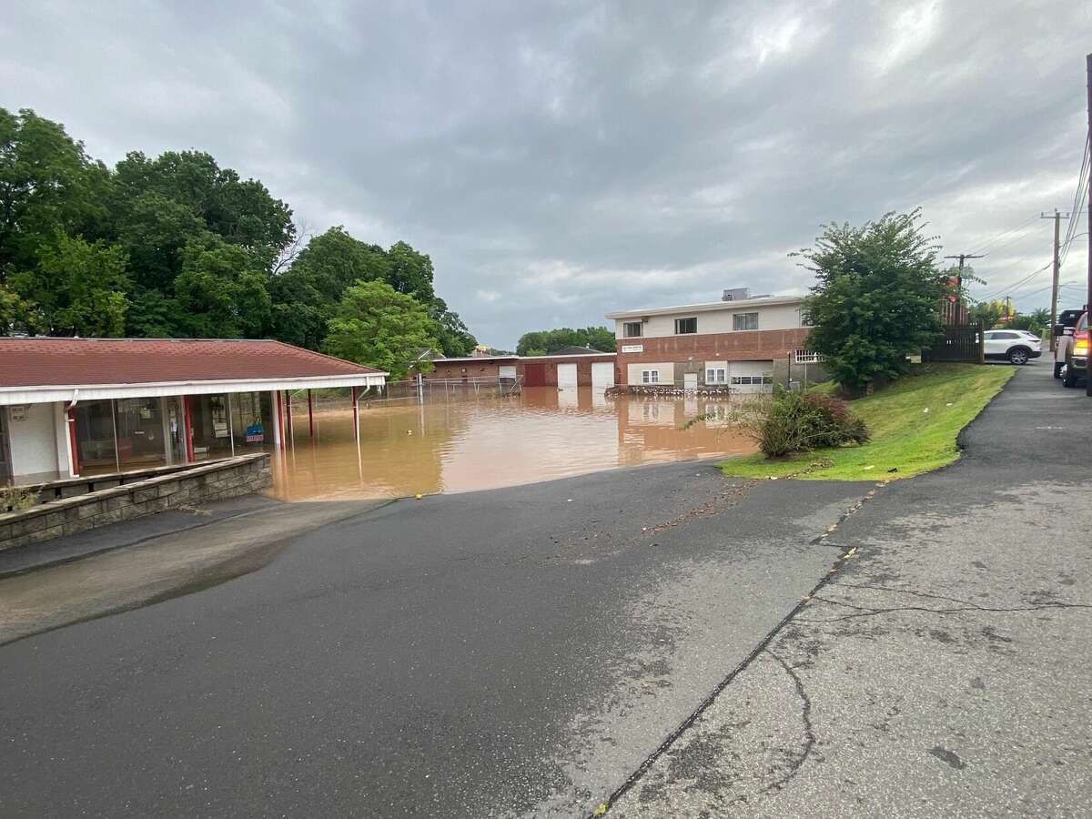 A deluge of rain on Aug. 19, 2021 created flooding issues for the town with four to five inches of rain falling per hour, officials announced.
