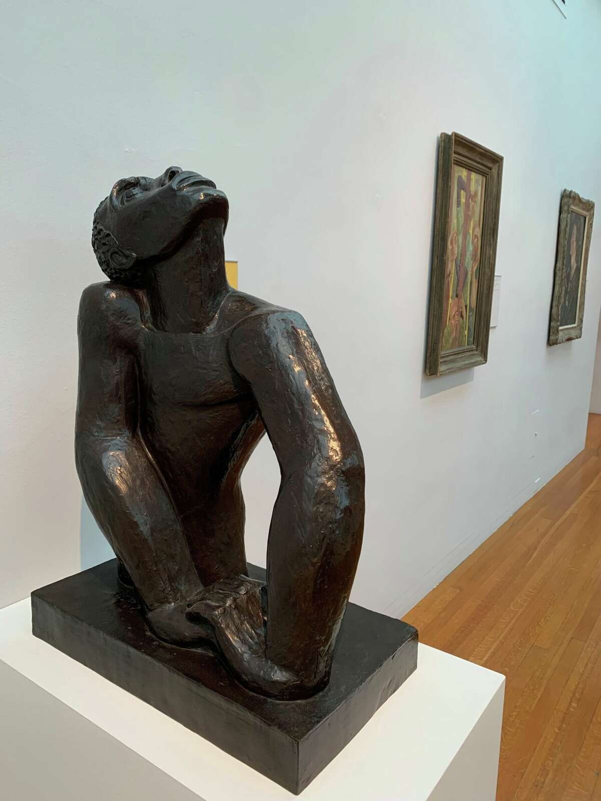 A sculpture by Jamaican artist Edna Manley on display at the Wadsworth.