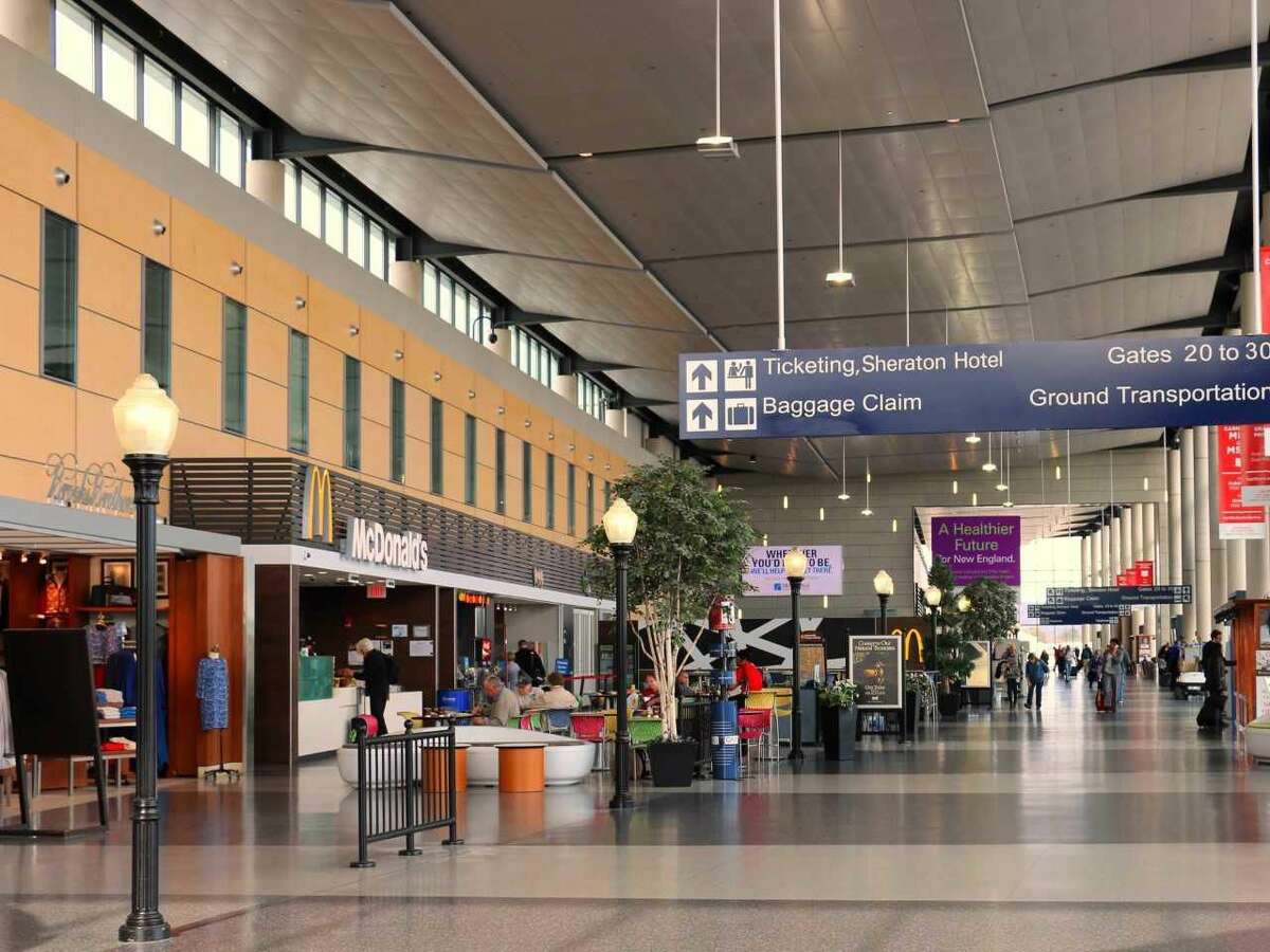 Bradley International Airport's terminal is undergoing an upgrade of its concessions that travelers can avail themselves of after going through security.
