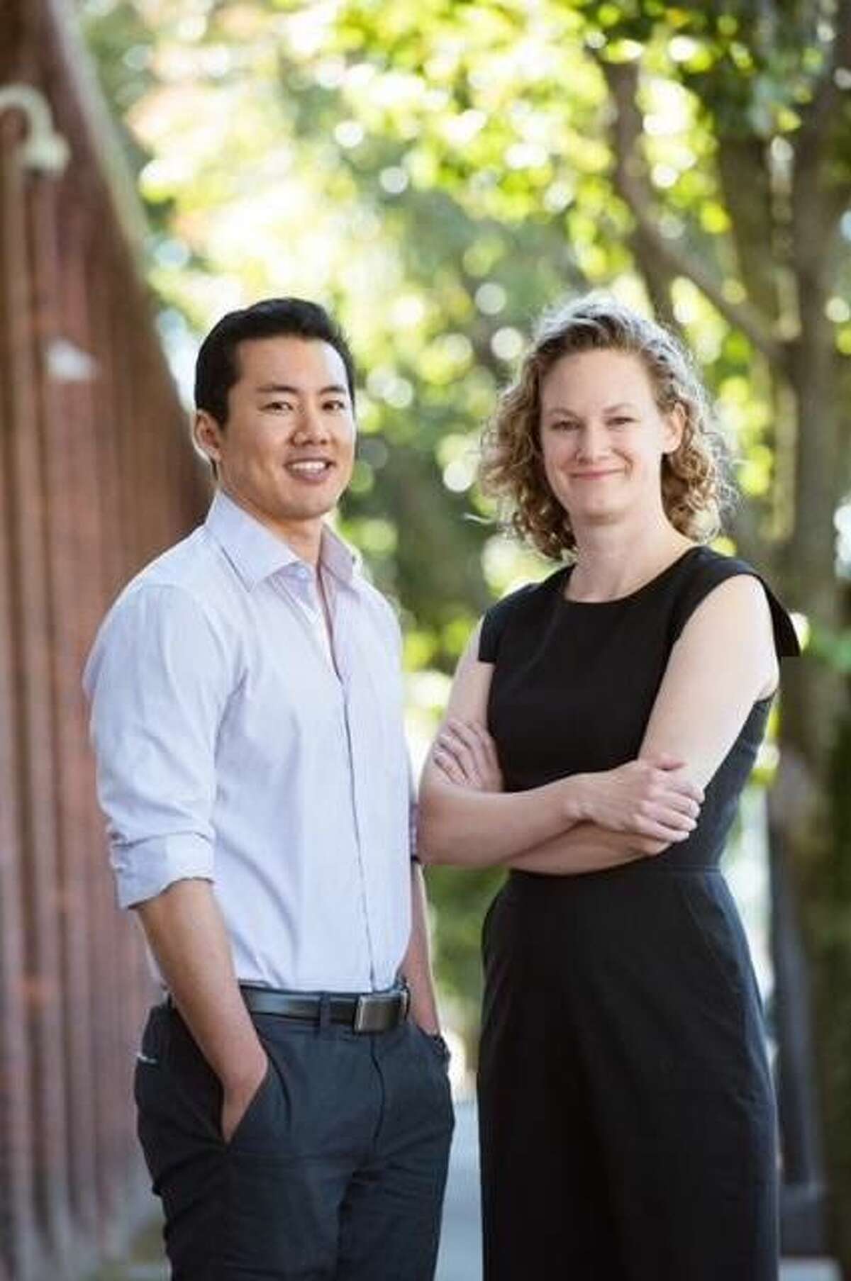 Jack Tsai, associate professor of psychiatry and researcher, with Margaret Middleton of CVLC.
