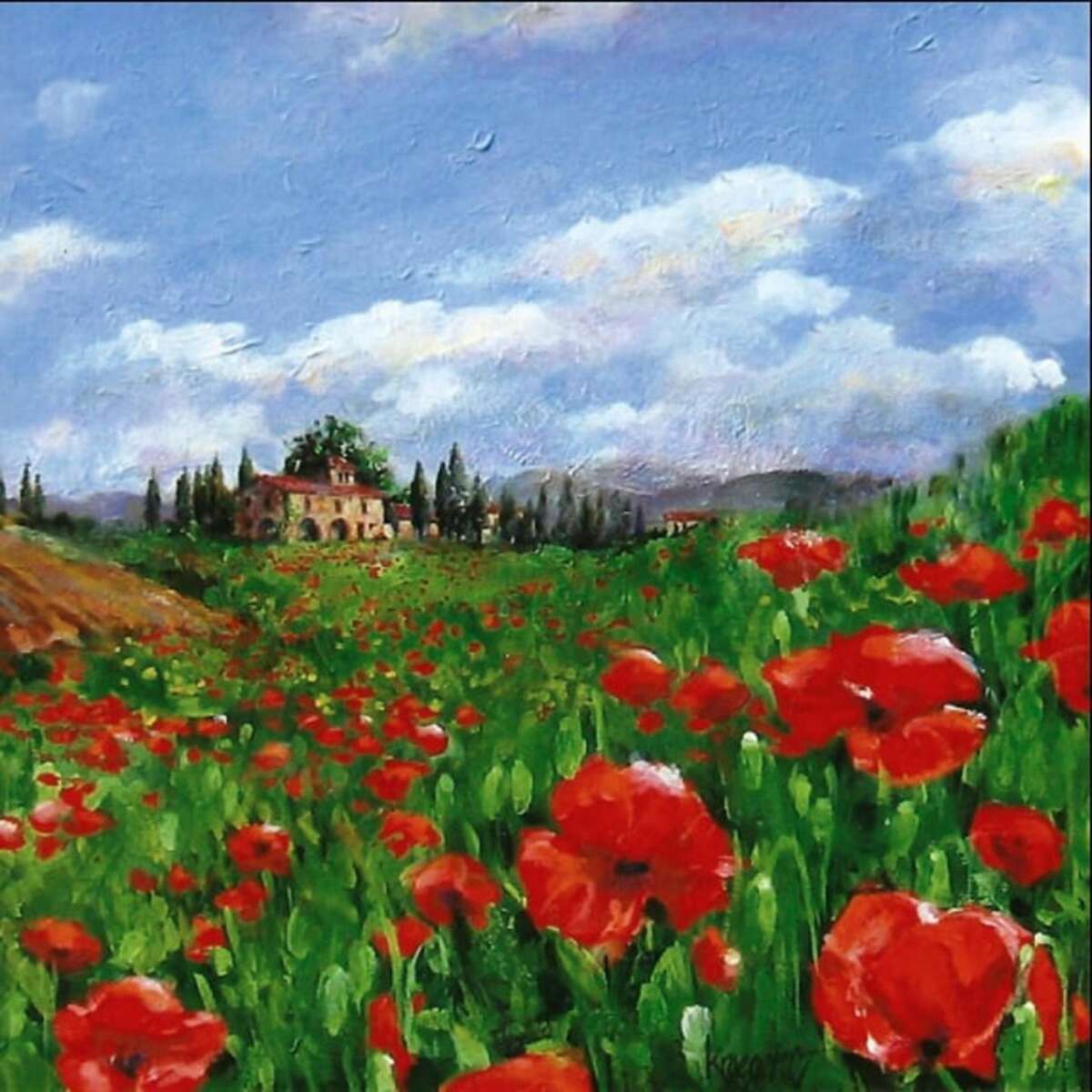 "Poppies, Tuscany"