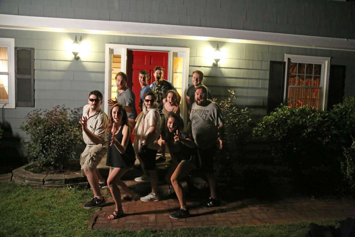 The cast and crew of "Wandering Off" -- Top row: Grant Kettner, Travis Golino, Connor Misset, Chris Plunkett; Middle row: Christian Gagnier, John Murray, Brittany Nisco, Jeremy Eisener; Bottom row: Renee Neves, Camryn DeCosta.