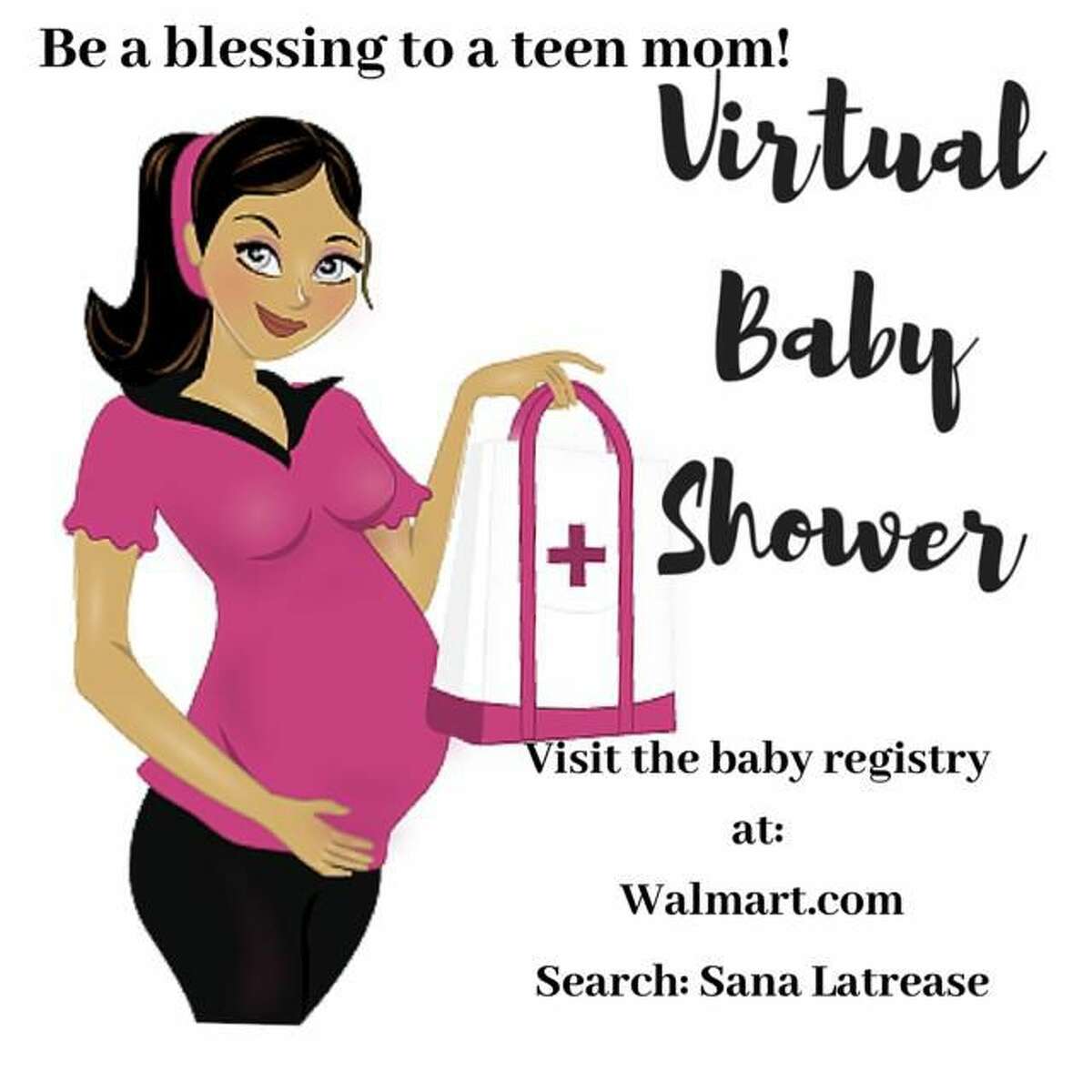 Sana L. Cotten of Middletown is hosting a virtual baby shower for two women, collecting items through a registry on Walmart.com.