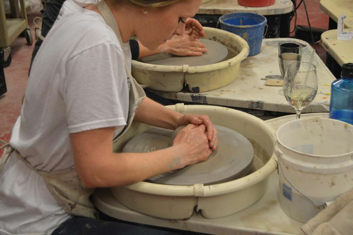 Women, Wine & Wheel lets your learn the basics of the potters wheel.