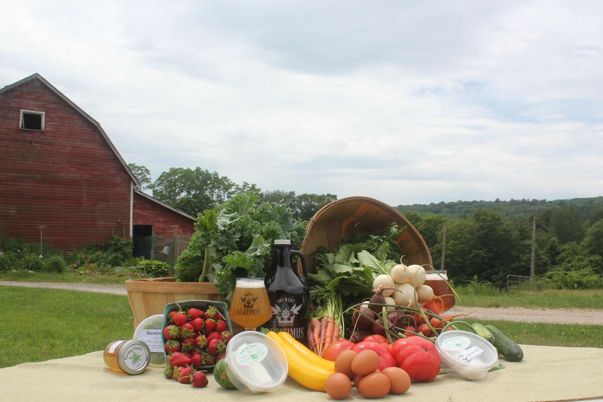 New Hartford’s Brewery Legitimus and Barden Farm’s joint Community Supported Agriculture, Beer and Cheese program have arrived, just in time for summer meals and celebrations.