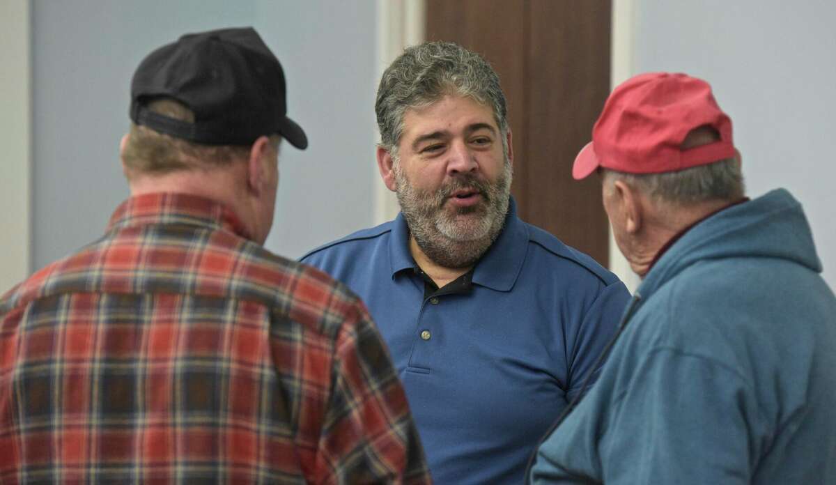 Voters approved the first round of ARPA spending at a special town meeting on Nov. 8, 2021. New Milford Mayor Pete Bass is pictured on Jan. 13, 2018, in New Milford, Conn.
