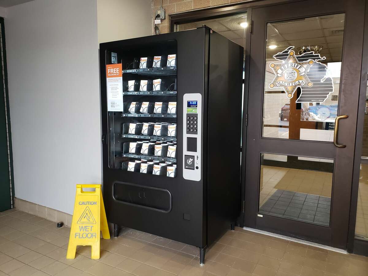 There is now a vending machine that contains free opioid reversal kits for the public in Manistee.