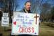Michael Formato, of Stratford, speaks as he is interviewed during a rally in front of The Catholic Center, in Bridgeport, Conn. Feb. 11, 2022. Formato, who has children who attend Catholic schools in Stratford and Trumbull, joined several dozen people who turned out to show support following a recent decision for area Catholic schools to go mask-optional at the end of the month.