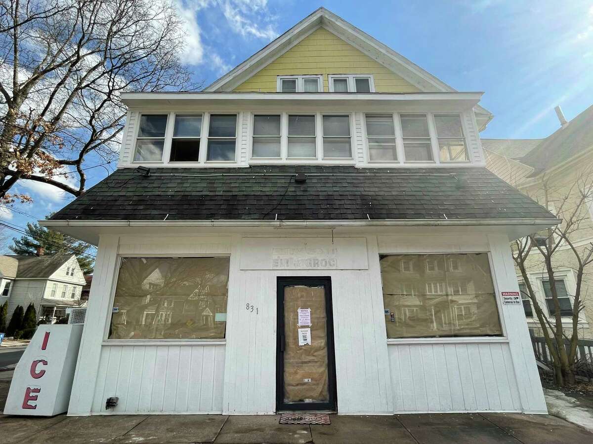 The building at 829 Orange St. in New Haven, where Elena Grewal hopes to open an ice cream shop.