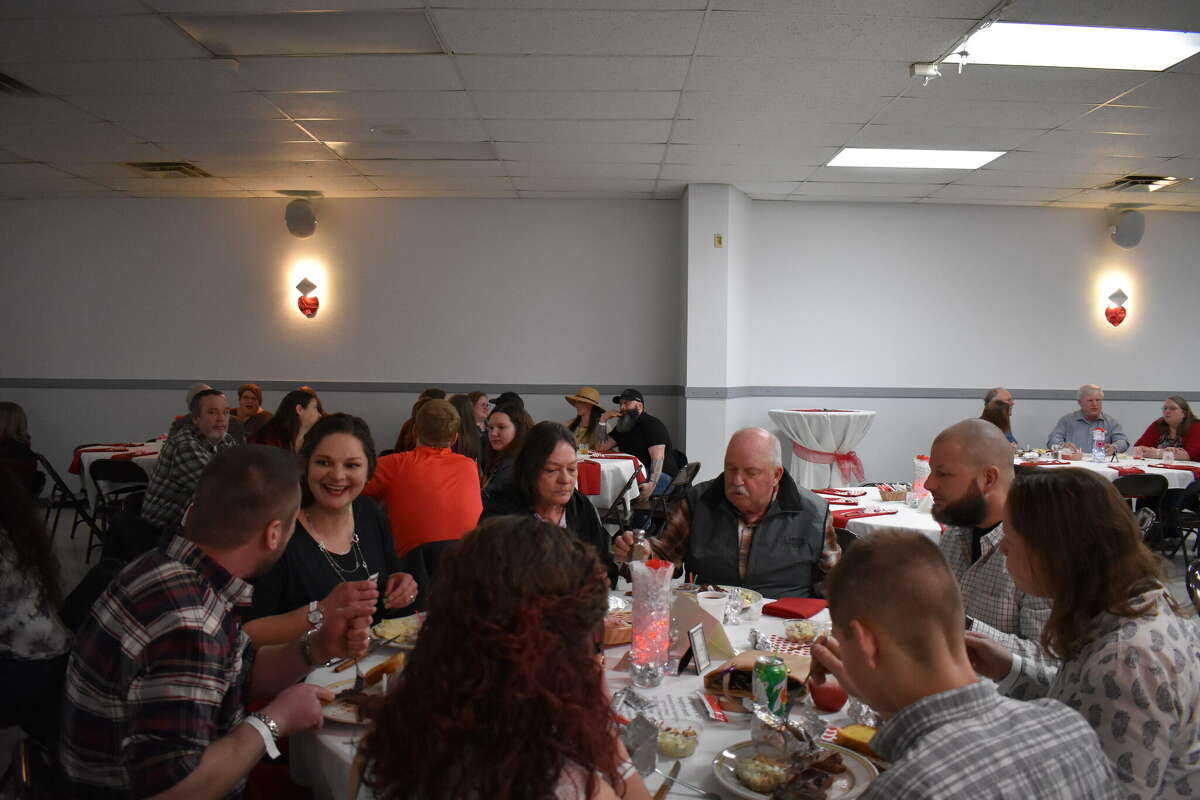 The Big Rapids Eagles hosted a Valentine's blue jean ball evening that featured dinner, dessert, specialty drinks, music and dancing throughout the evening. 
