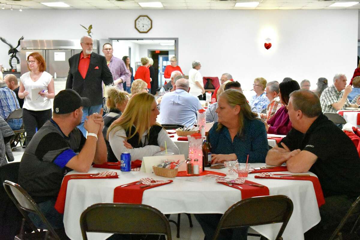 The Big Rapids Eagles hosted a Valentine's blue jeans ball evening that featured dinner, dessert, specialty drinks, music and dancing throughout the evening. 