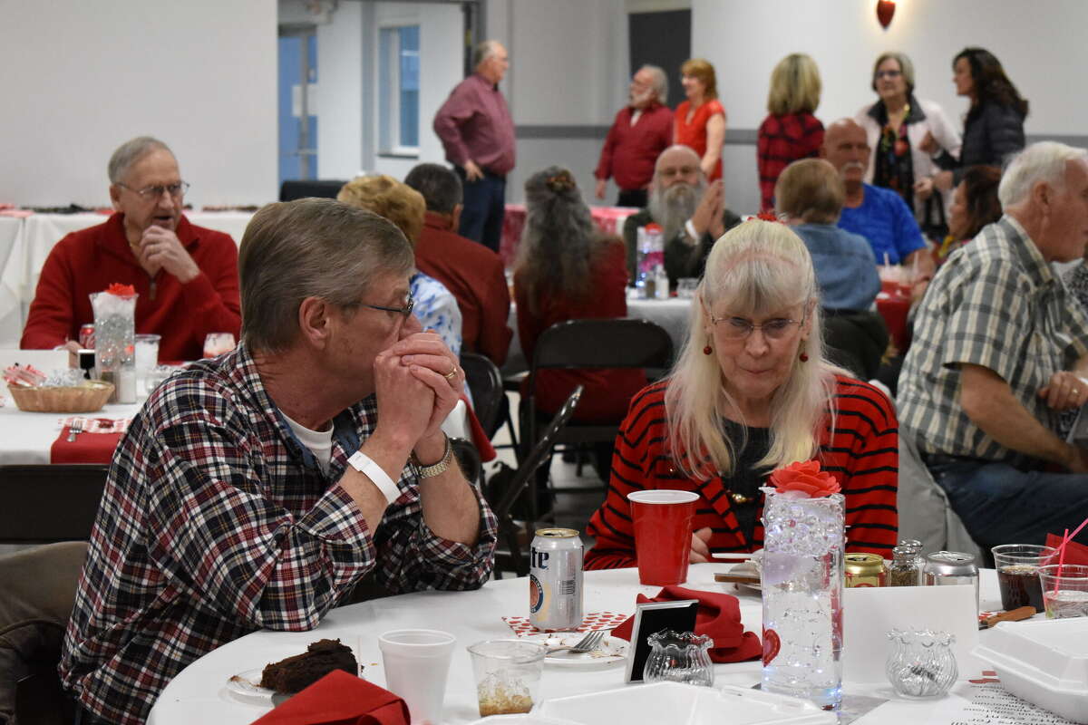 The Big Rapids Eagles hosted a Valentine's blue jean ball evening that featured dinner, dessert, specialty drinks, music and dancing throughout the evening. 