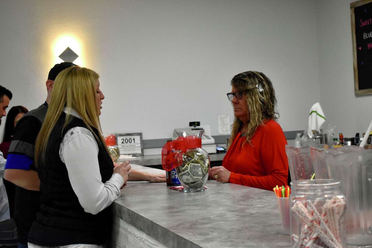 The Big Rapids Eagles hosted a Valentine's blue jean ball evening that featured dinner, dessert, specialty drinks, music and dancing throughout the evening. 