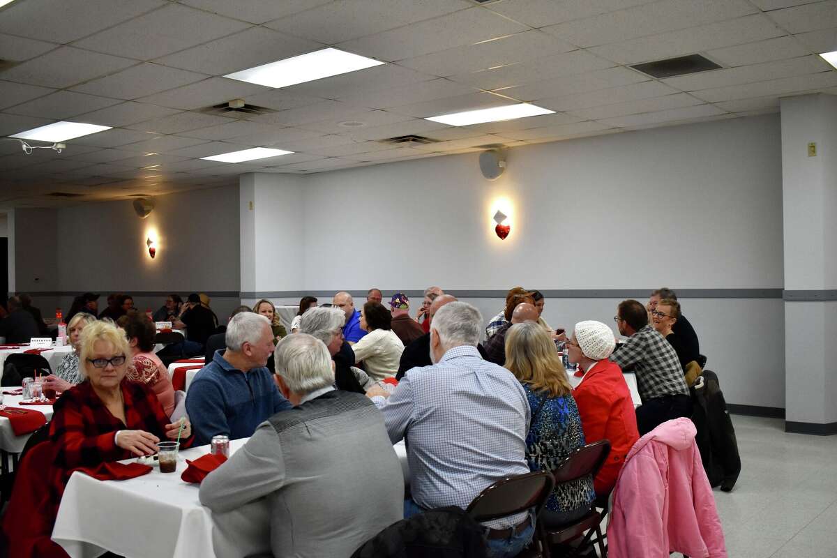 The Big Rapids Eagles hosted a Valentine's blue jean ball evening that featured dinner, dessert, specialty drinks, music and dancing throughout the evening. 