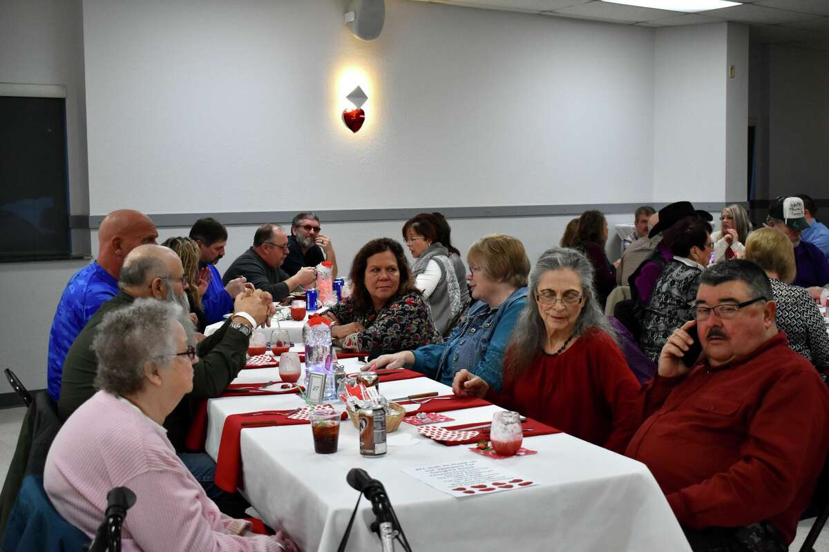 The Big Rapids Eagles hosted a Valentine's blue jean ball evening that featured dinner, dessert, specialty drinks, music and dancing throughout the evening. 