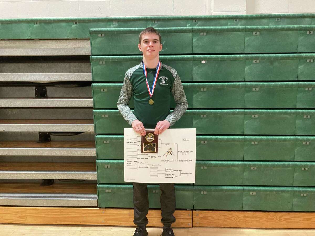 New Milford’s Evan Lindner has not lost a match this season.