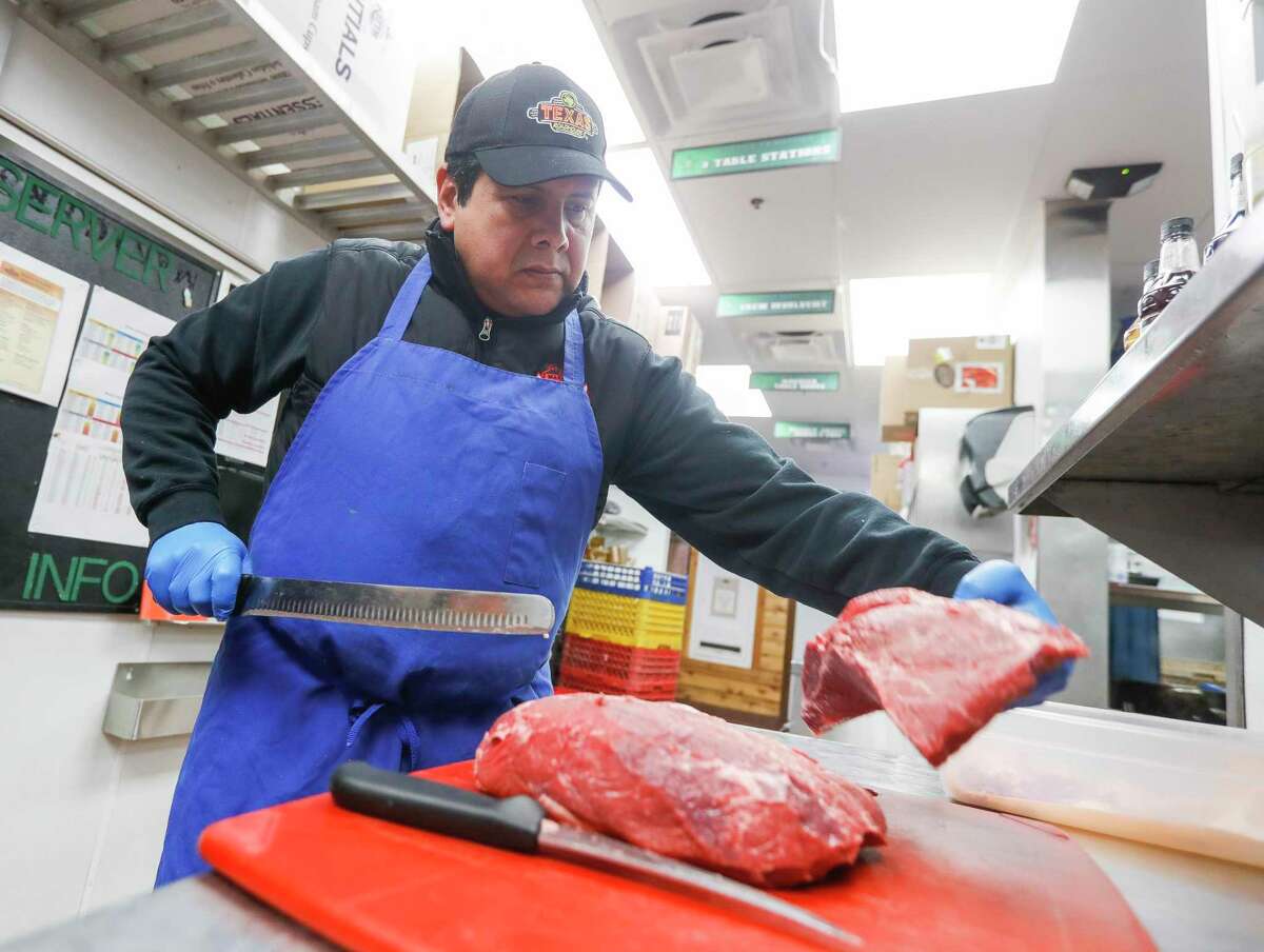 Texas Roadhouse’s Jesus Jaimes joined 18 other professional meat-cutters from across the region at the National Meat Cutter Challenge in Tampa Bay in January.