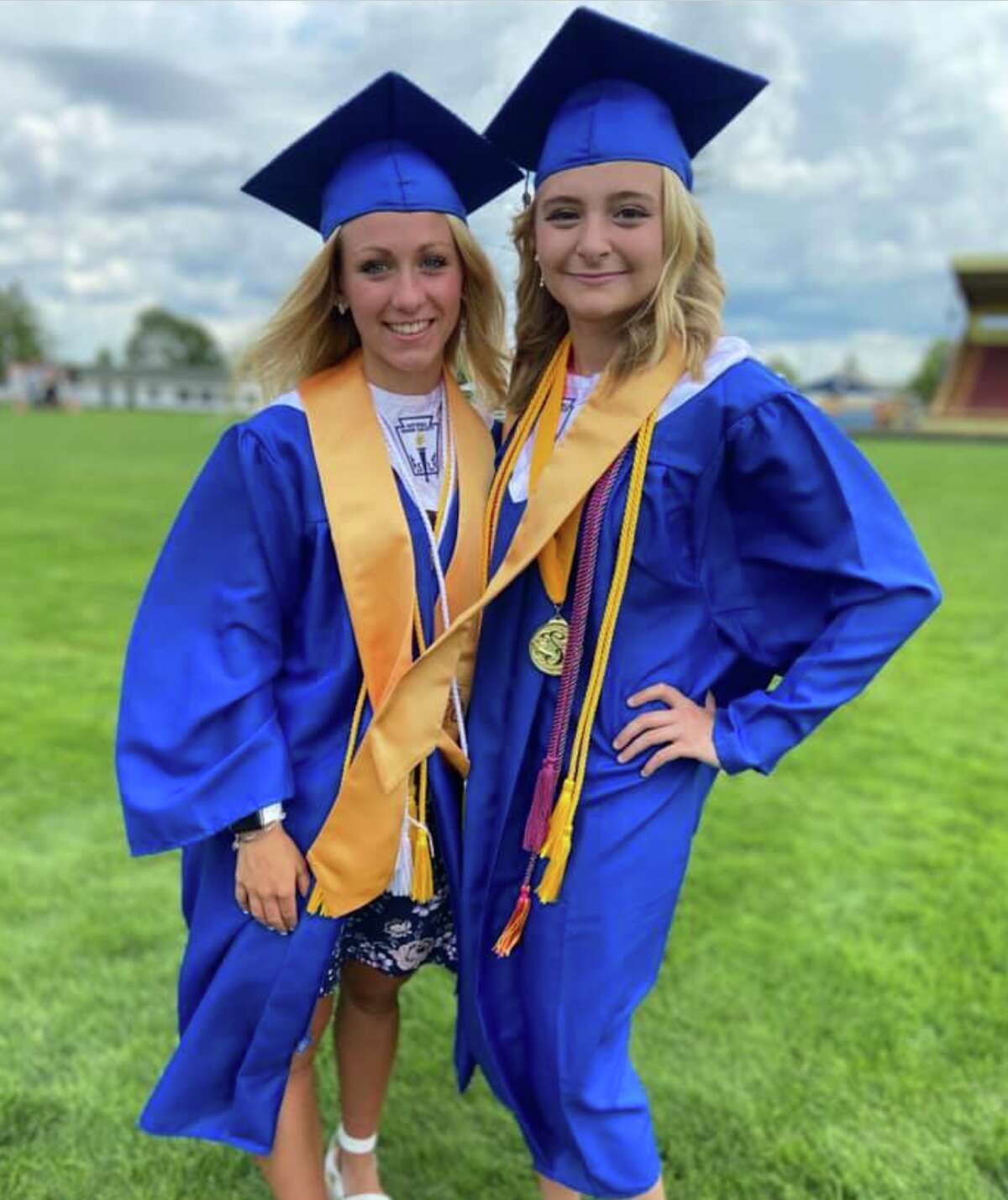 Evart students Kaylee Ladd (left) and Sydney VanBuren (right) were two members of the class of 2020 who were recipients of the Promise Plus scholarship. 