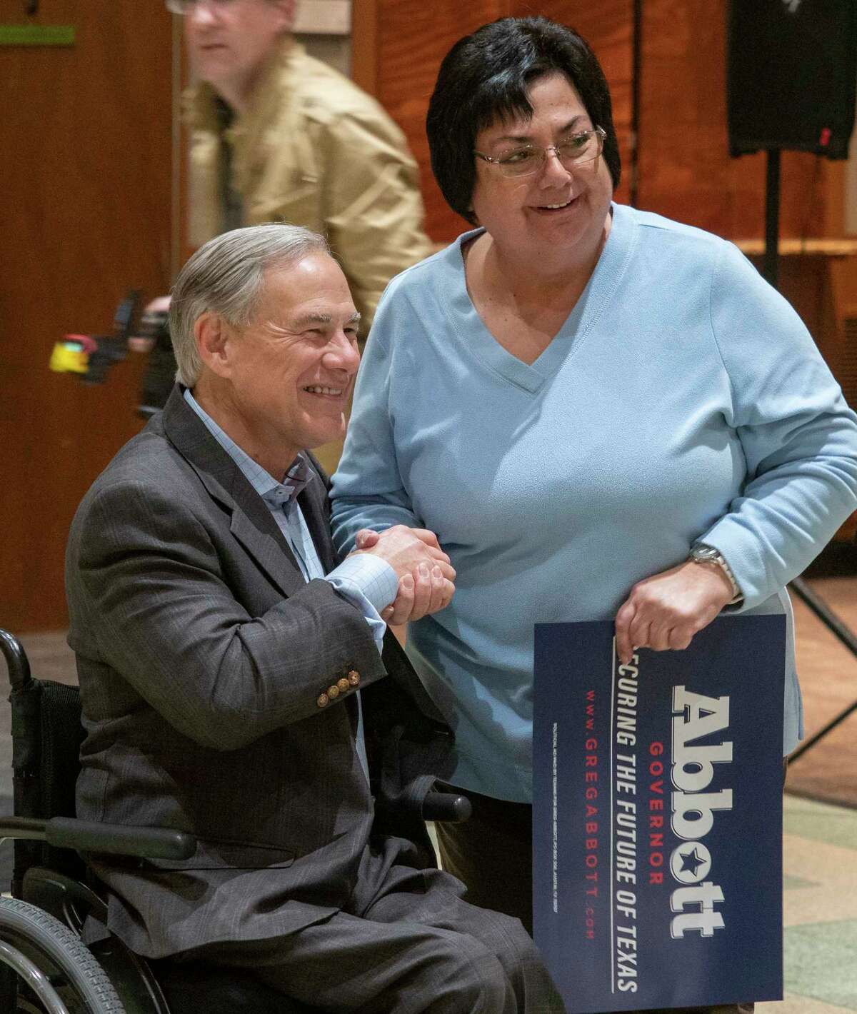 Supporters from the Permian Basin came to hear Governor Greg Abbott 02/14/2022 at The Copper Rose in Odessa. Tim Fischer/Reporter-Telegram