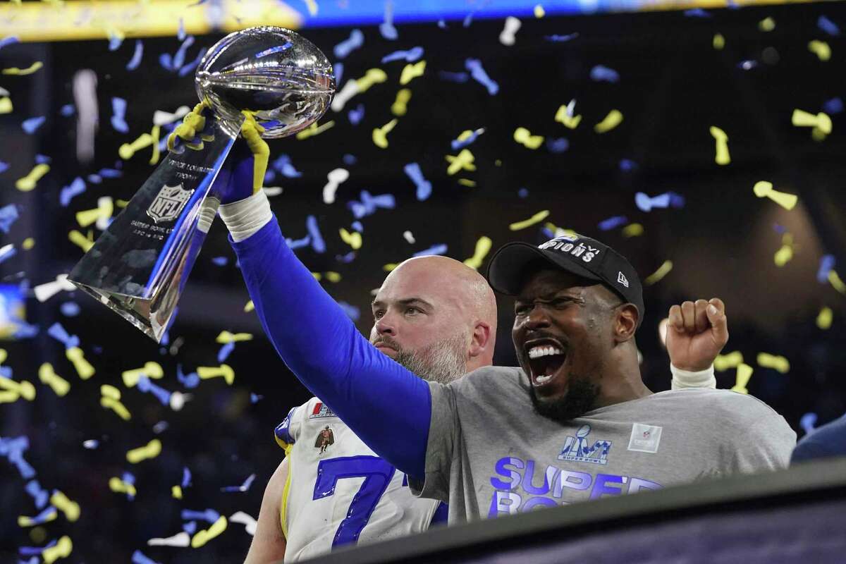 Twice was nice for Rams linebacker Von Miller as Sunday’s victory over the Bengals joins the Super Bowl title he won six years ago with the Broncos, the team that traded him in November.
