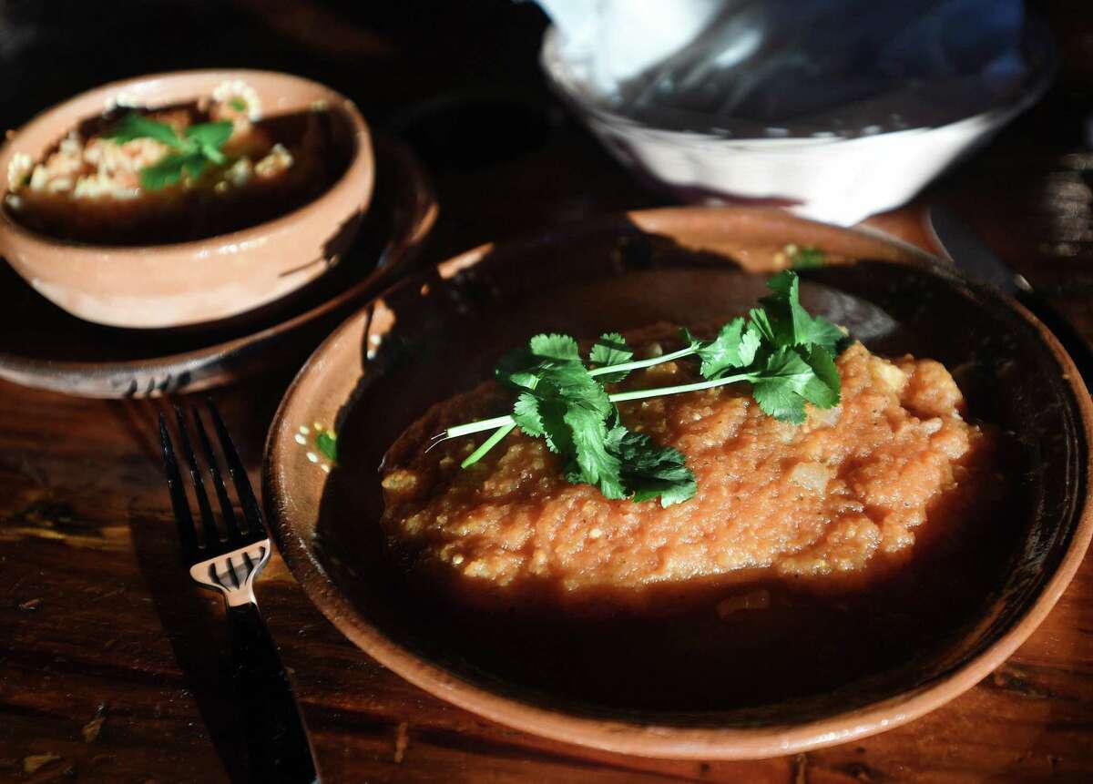 A Chile Relleno at the new VivaZ Cantina Mexican restaurant at 161 Park St. in New Haven Feb. 10, 2022.