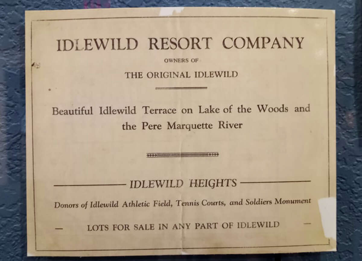 Idlewild became a famed-resort for African-Americans beginning in 1915, spanning the decades and continues to be a cherished gem. This early ad is displayed at the Lake County Historical Museum.