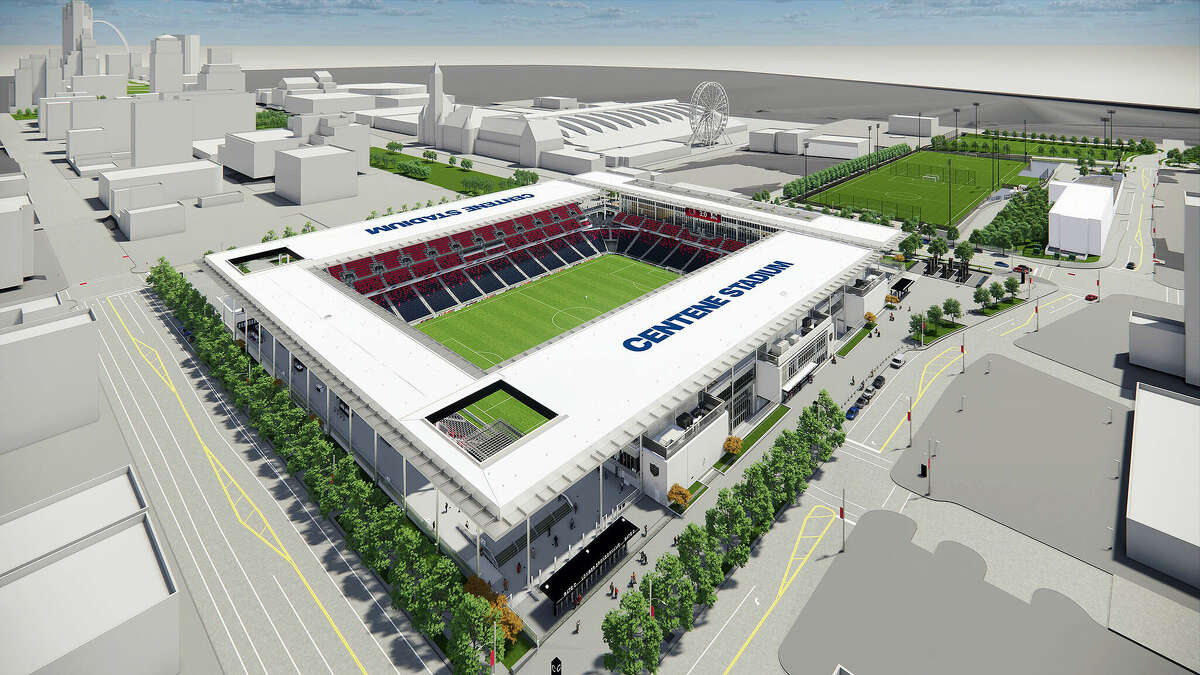 The soccer-specific stadium being built for the new MLS St. Louis expansion team St. Louis City SC will be named Centene Stadium.