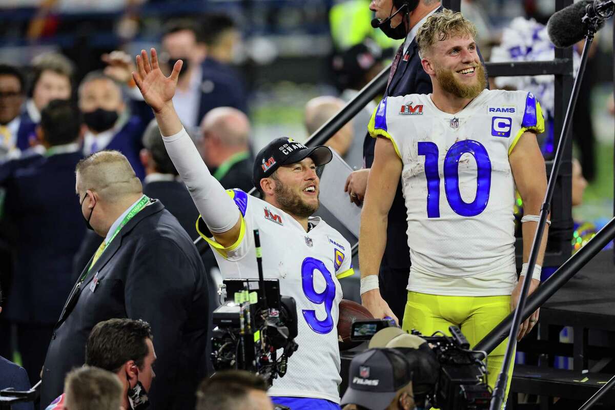Matthew Stafford (9), Cooper Kupp and the Rams return a talented championship nucleus, but our writers predict the Lombardi Trophy returning to the AFC this season.