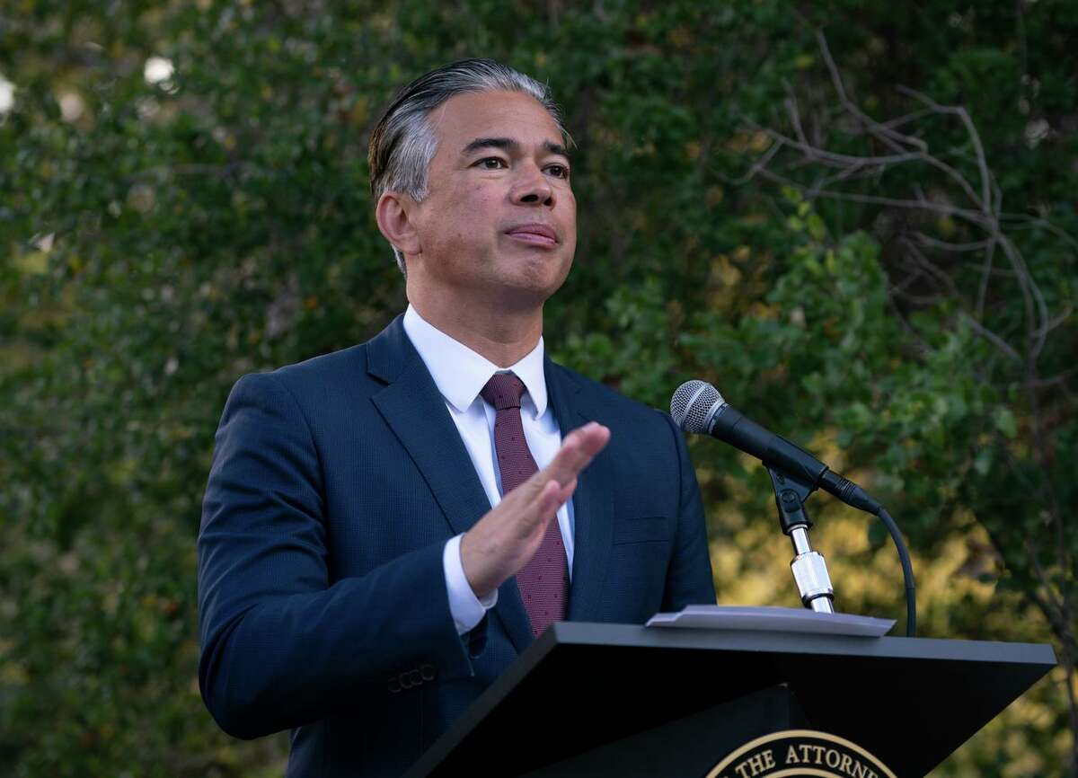 California Attorney General Rob Bonta during a news conference in Walnut Creek, Calif. Bonta filed a court briefing siding with Livermore officials seeking to build an affordable housing complex downtown. The project is being opposed by a neighborhood group that Bonta said was wielding state environmental laws to hold up construction.