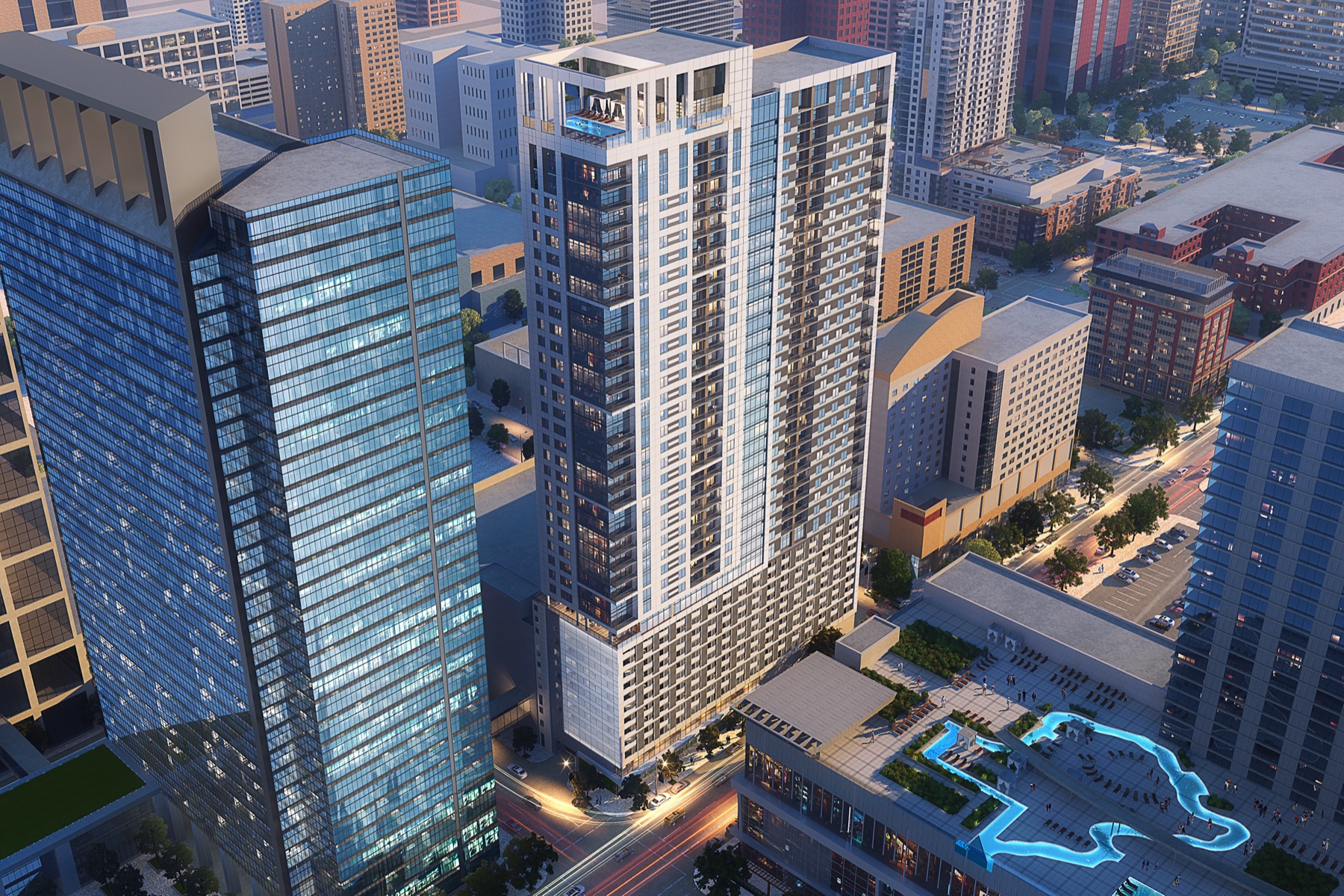 First look at plans for a 43-story luxury tower that will change the Discovery Green area