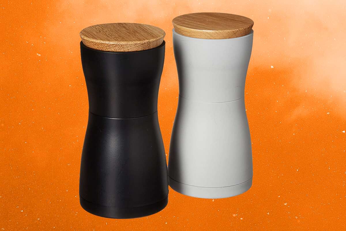 ground salt and pepper shakers