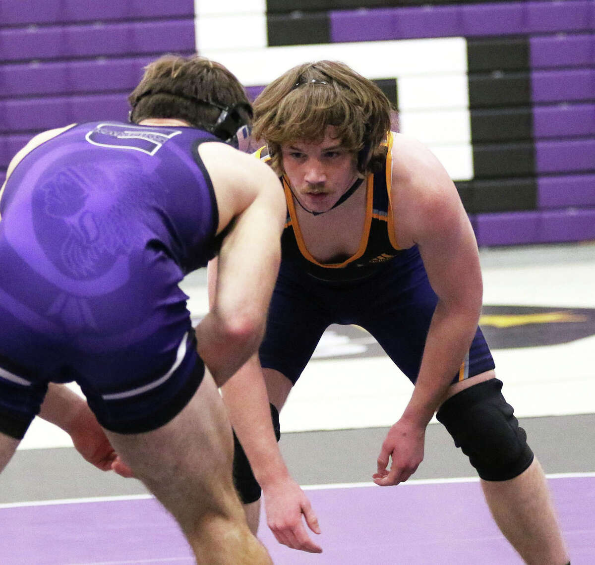 CM junior Abe Wojcikiewicz (right) takes a 37-0 record and a No. 1 ranking at 170 pounds to the Class 2A state tournament starting Thursday in Champaign. Wojcikiewicz won a state title last season as a sophomore.