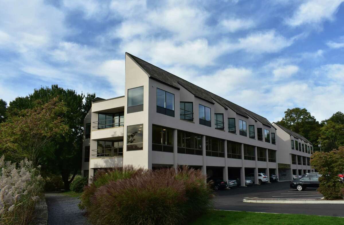 The 355 Riverside Ave. office building in Westport, Conn., listed for sale in October 2021 by Baywater Properties.