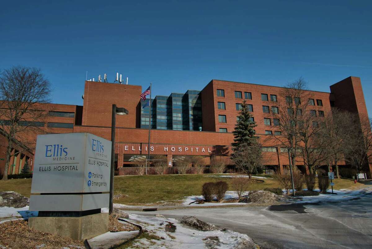 A view of Ellis Hospital on Wednesday, Feb. 16, 2022, in Schenectady, N.Y.