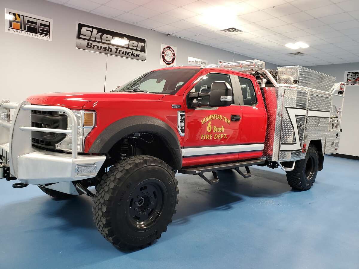 The Homestead Township Fire Department now has a Skeeter brush truck, which can help the department fight wildland fires in hard to reach places. 