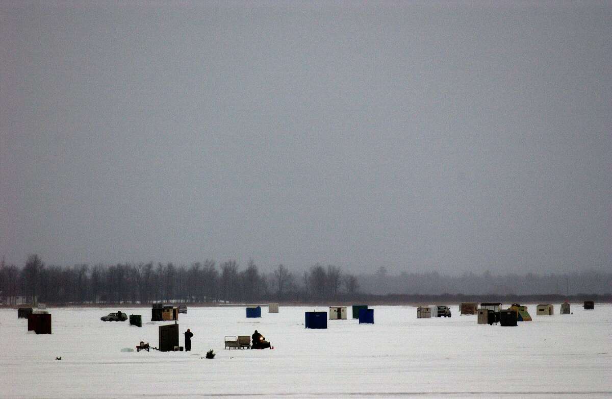 Michigan's ice shanty removal dates begin this weekend with Lake St. Clair, northeast of Detroit. Shanties must be removed before sunset Sunday, Feb. 27, per the Department of Natural Resources.
