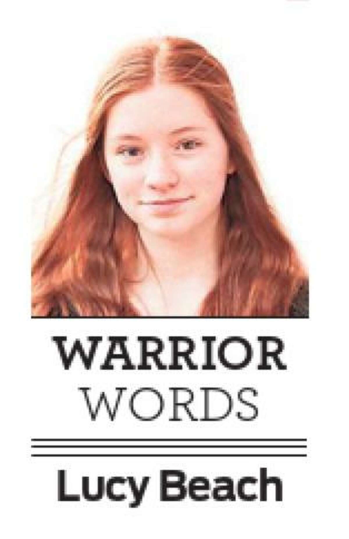 Lucy Beach, shown, a junior, is one of 10 students at Wilton High School, who are contributing their own typed pieces to this column titled “Warrior Words” for publishing in the Wilton Bulletin, and on wiltonbulletin.com, for an abbreviated 2021-22 second semester, before a full 2022-2023 academic school year.