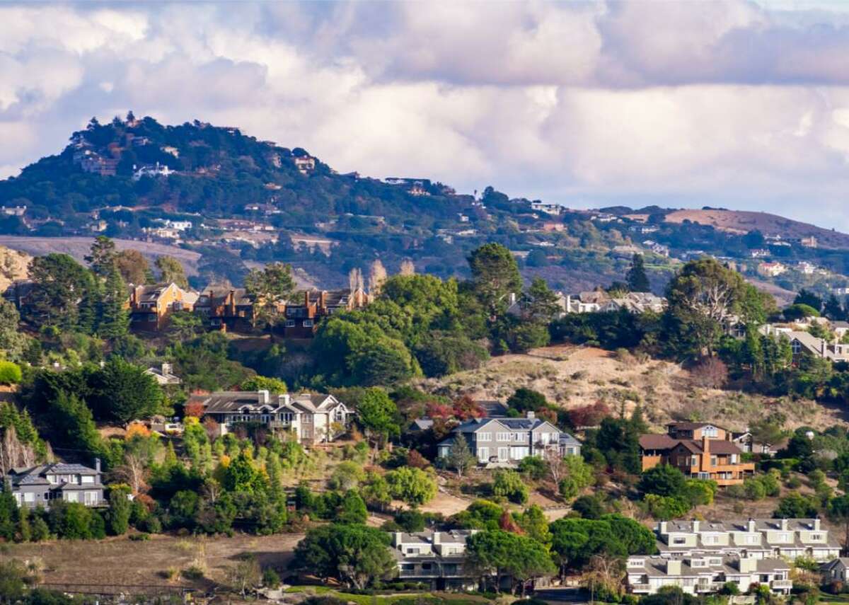#25. Marin City, California - Population: 3,126 - Median household income: $45,841 - Owners: 27% - Renters: 73% Located just a few miles north of the Golden Gate Bridge, this community is well-positioned for workers who need to commute to Bay Area offices. Marin City’s history begins during World War II, when the land was used for temporary housing of 6,000 shipyard workers who built tankers and liberty ships in nearby shipyards. Though the town sits within affluent Marin County, the median household income in Marin City was less than half the countywide median in 2018.