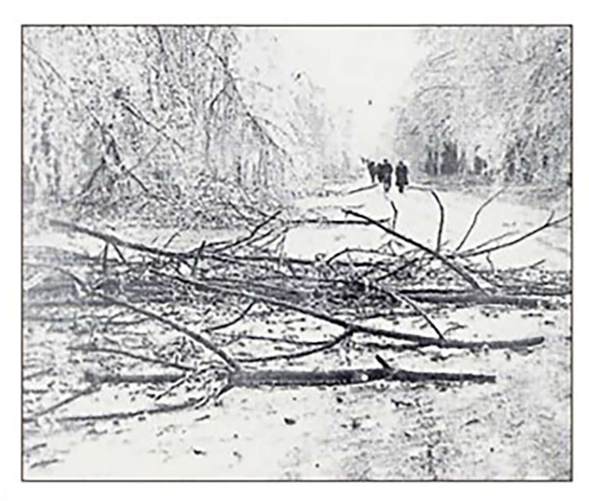 Pictured are images from the “Great Ice Storm” of Feb. 21-22, 1922, in Big Rapids.