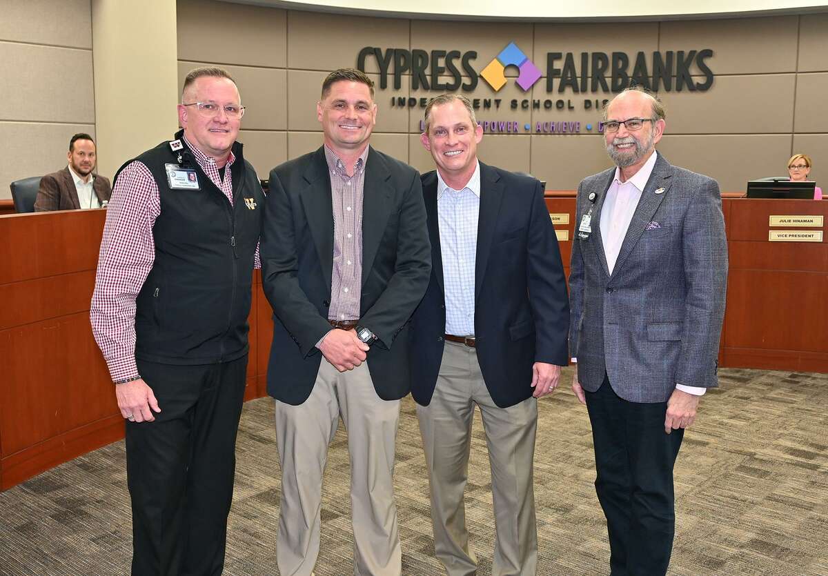 The Cypress Woods High School football program was named the inaugural recipient of the 2021-2022 National Football Foundation High School Academic Excellence Award. The Board of Trustees recognized the team during its committee-of-the-whole meeting on Feb. 10.