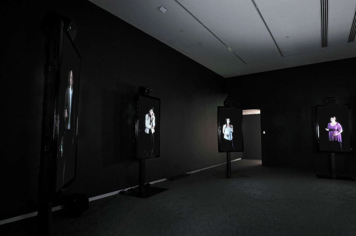 Shimon Attie: MetroPAL.IS. (installation view), The Aldrich Contemporary Art Museum, January 30 to May 30, 2011, Courtesy of the artist and Jack Shainman Gallery, New York.
