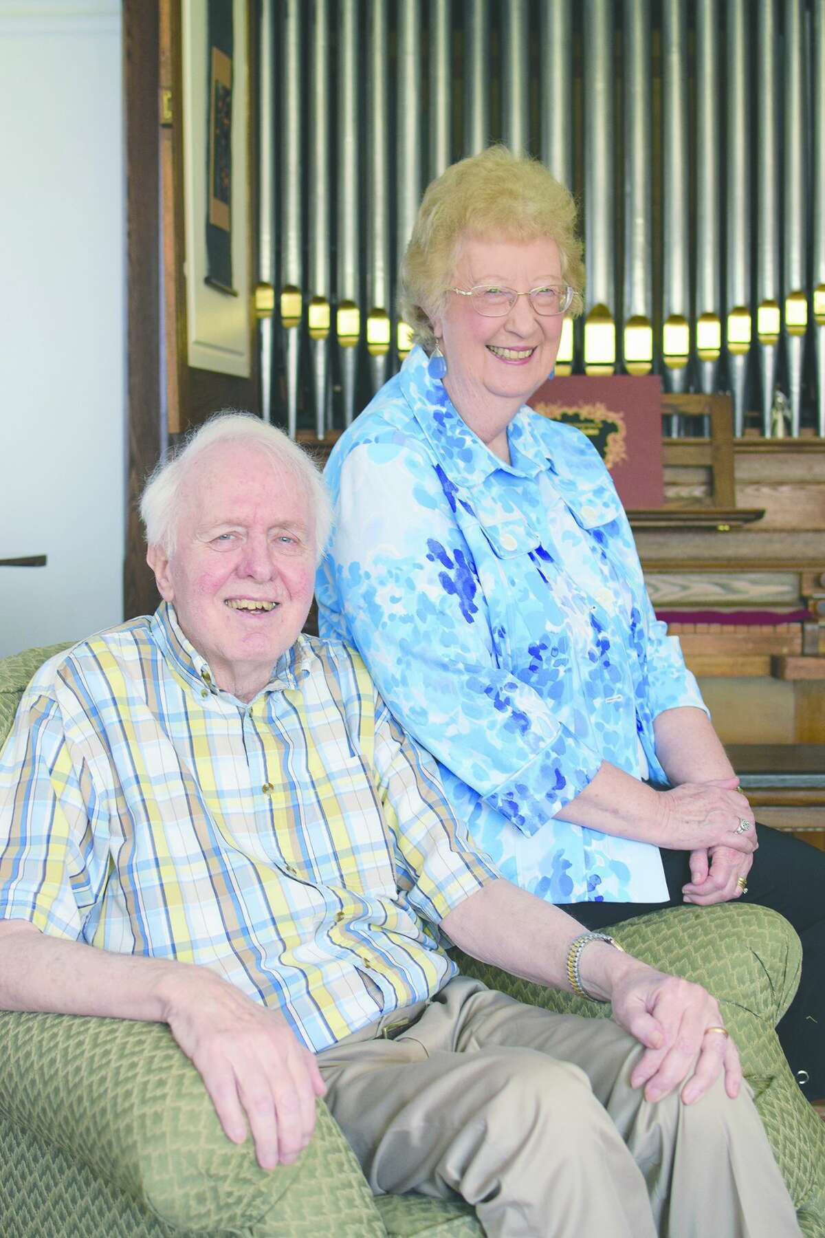 Rudolf and Sharon Zuiderveld are seen in late 2020 in their Jacksonville home. Friday's organ concert by Homer Ferguson III as part of the Illinois College Fine Arts Series will honor Rudolf "Rudy" Zuiderveld, a longtime IC music professor who died in October.