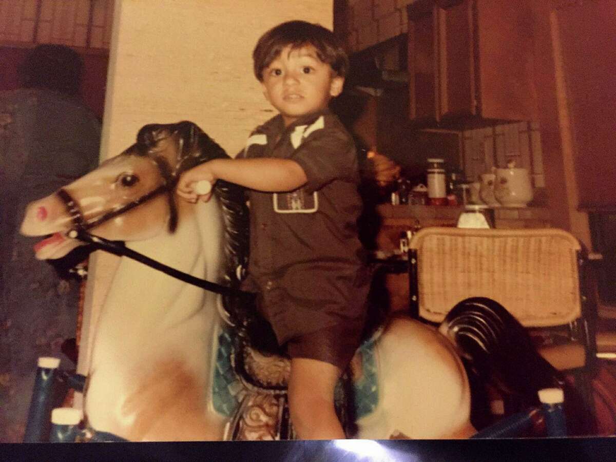 Wajahat Ali, age 2, at home in Fremont in 1982.