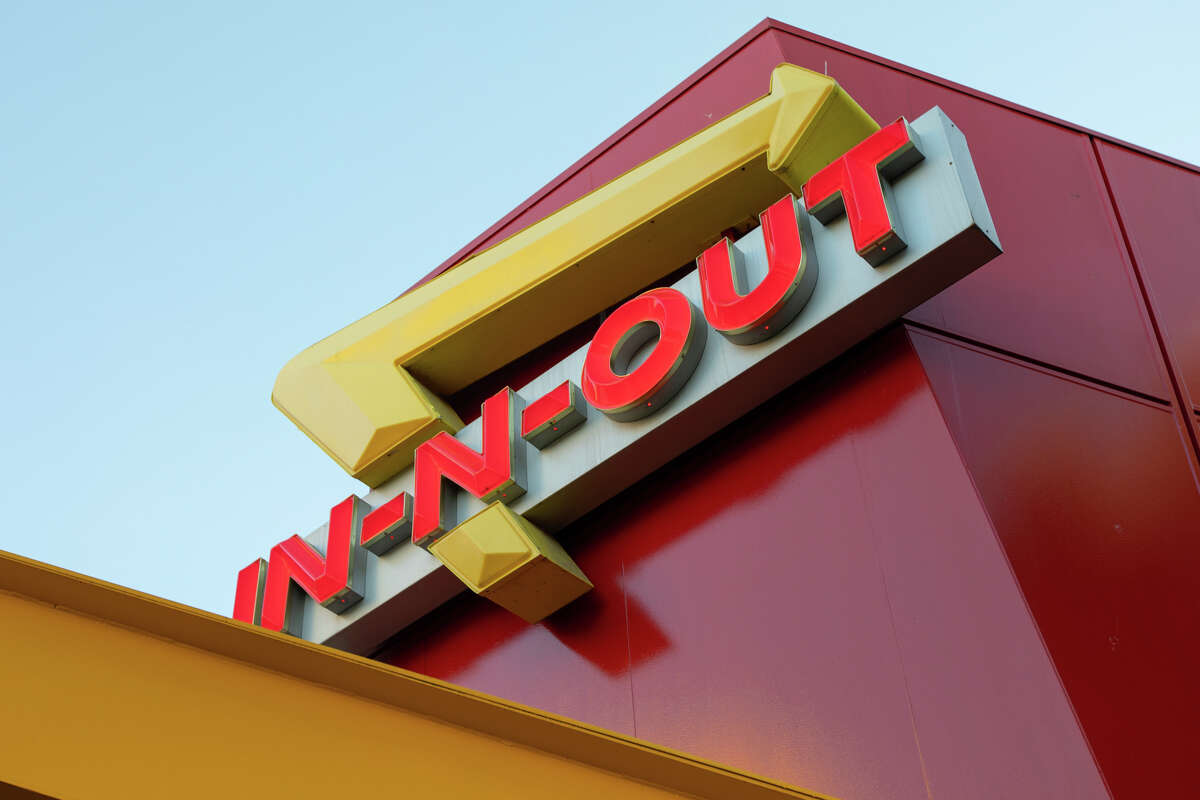 An In-N-Out restaurant at Fisherman's Wharf in San Francisco on Feb. 15, 2022.