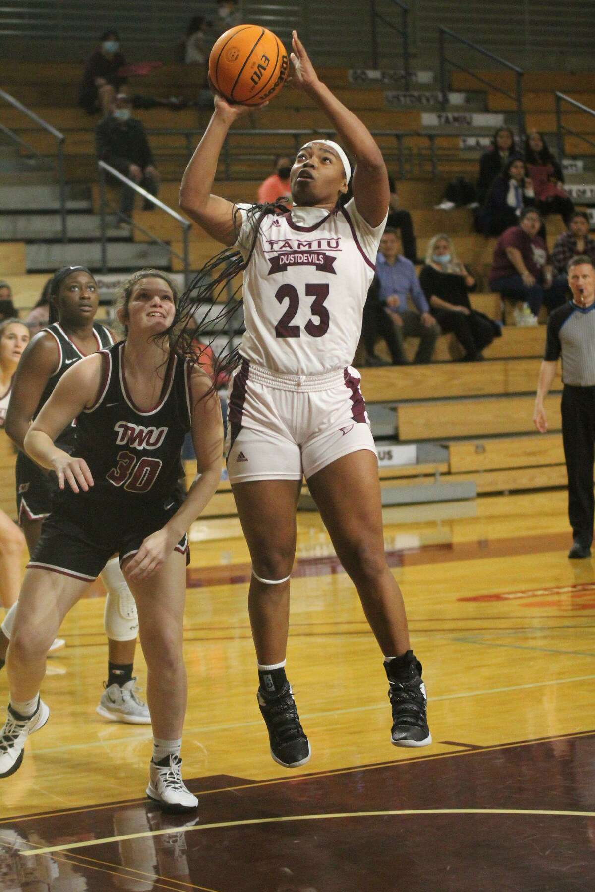 Rai Brown scored 19 points in Texas A&M International’s win over Texas Woman’s University on Thursday.